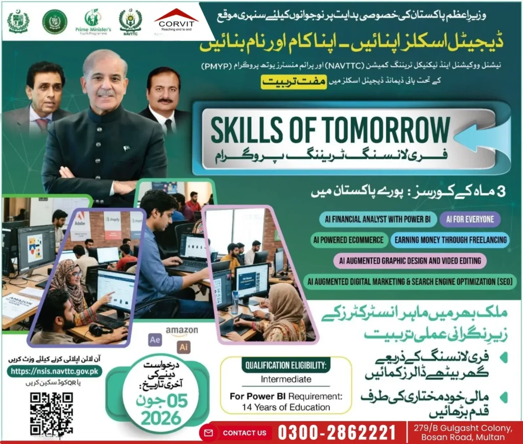 Free Course Skills of Tomorrow Corvit Multan